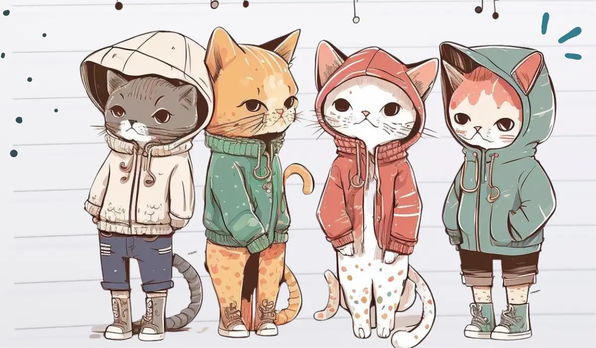 deguisement pour chat, veste avec capuche, vêtement confortable