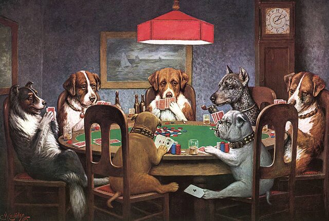 dogs playing poker tableau 644194 1