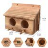103627-5cb0b5.jpg Maison d’Oiseaux à 2 Trous – Nichoir Créatif Suspendu en Bois Fait Main