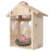 103686-295b8b.jpg Maison d’Oiseaux Bleue en Bois avec Fenêtre Transparente – Nichoir Résistant aux Intempéries