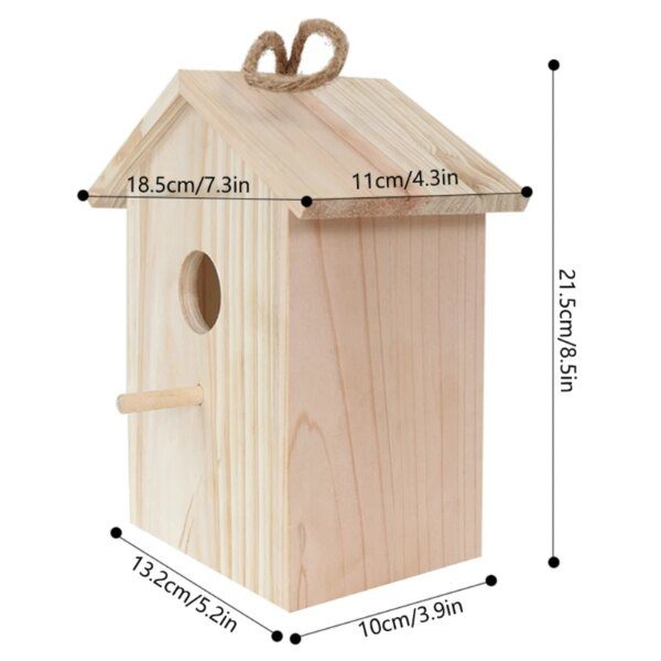 103686-7b3a84.jpg Maison d’Oiseaux Bleue en Bois avec Fenêtre Transparente – Nichoir Résistant aux Intempéries