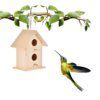 103735-4cfb8e.jpg Maison d’Oiseaux – Lot de 3 Mini Nichoirs en Bois, Décoration Créative