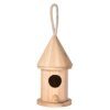 Perchoir Oiseaux Bois de Pin – Lot 3 Coloris
