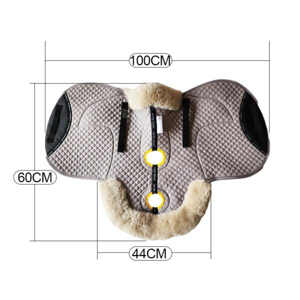 selle de cheval - SilverRoyal de selle anglaise intégrée, coussin en laine respirant