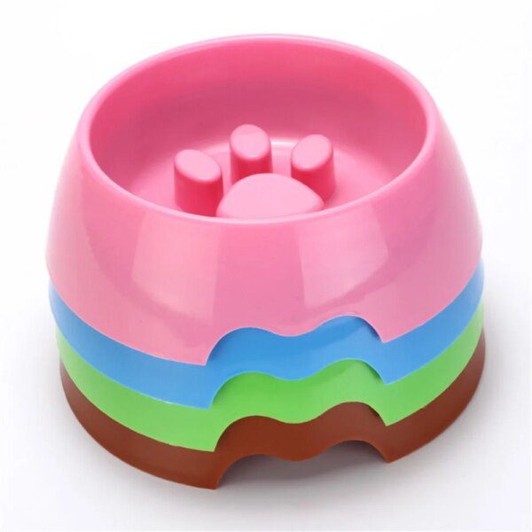 Gamelle Anti-Glouton Chien & Chat – Bol à Impression de Pattes