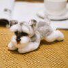 105135-6cbca1.jpg Peluche chien de simulation de chien, animal en peluche, Schnauzer réaliste qualité