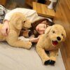 Peluche chien réaliste pour enfants, chien du Labrador simulé, poupées de chiot créatives