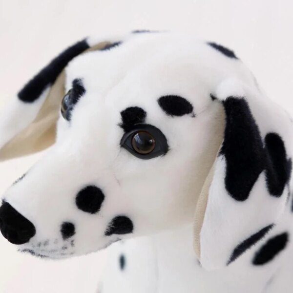Peluche chien dalmatien en peluche, jouet de simulation d'angidog, animaux en peluche