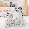 Peluche chien dalmatien en peluche, jouet de simulation d'angidog, animaux en peluche