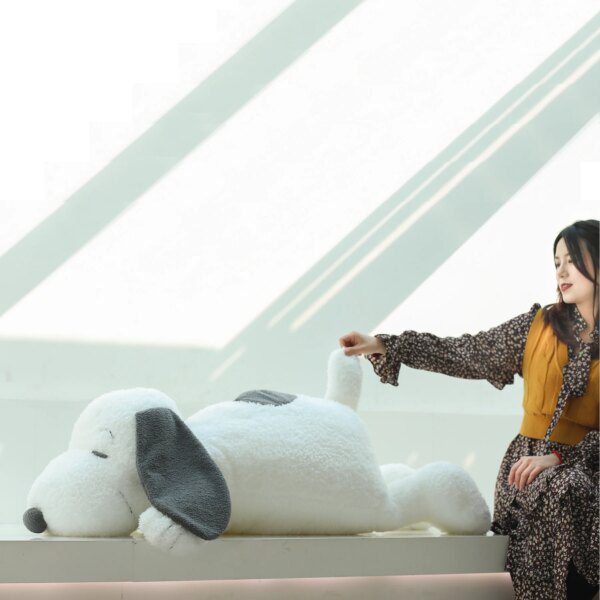 Peluche chien pour chambre d'animal, coussin doux, oreiller de canapé