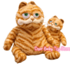 Peluche chat en colère pour enfants, jouet doux, animal paresseux