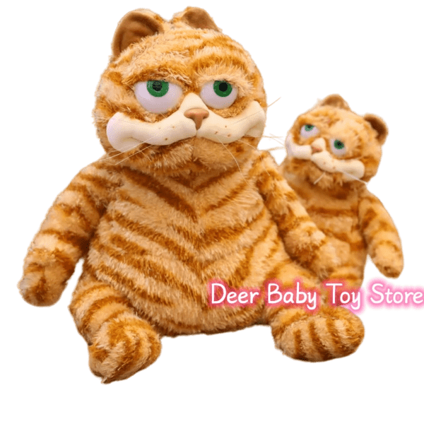Peluche chat en colère pour enfants, jouet doux, animal paresseux