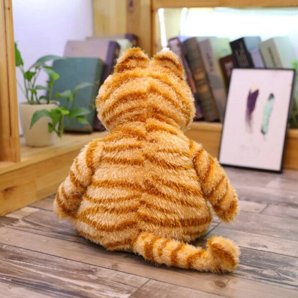 Peluche chat en colère pour enfants, jouet doux, animal paresseux