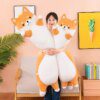peluche chat et chien, Long et doux, 130CM, petit ami, jouets en peluche