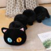 peluche chat long et doux pour la sieste, coussin de confort pour la maison