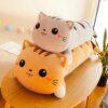 peluche chat Oreiller en forme de chat, poupées animaux