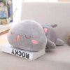 Peluche de chat couché Kawaii 35-65, poupée de chat mignon