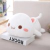 Peluche de chat couché Kawaii 35-65, poupée de chat mignon