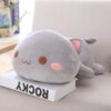 Peluche de chat couché Kawaii 35-65, poupée de chat mignon