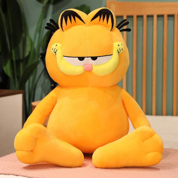 peluche chat en colère Garfield , animal Disney, peau de tigre paresseuse