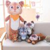 peluche chat Coussin de canapé en peluche Kawaii