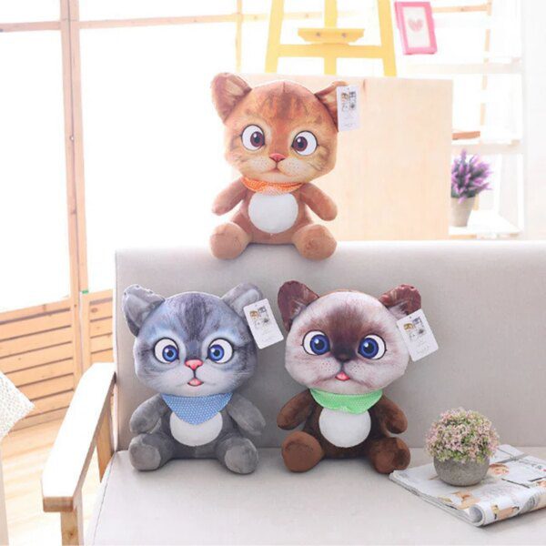 peluche chat Coussin de canapé en peluche Kawaii
