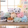 peluche chat doux Kawaii pour bébé, oreiller en peluche, dinosaure