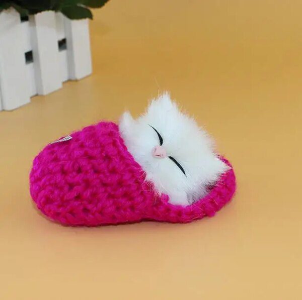 peluche chat en Mini chaussure endormis, jouet pour enfants