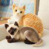 106619-89a28d.jpg Chat peluche Oreiller Simulation de chat américain, en peluche