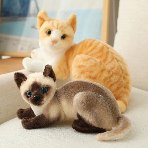 106619-89a28d.jpg Chat peluche Oreiller Simulation de chat américain, en peluche