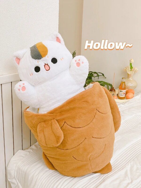 chat peluche Kawaii Taiyaki pour filles, chat, chien, lapin, fourrure