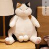 Peluche chat Kawaii gras 35/45cm, jouet mignon et paresseux