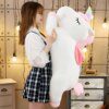 Peluche geante Licorne douce, poupée douce