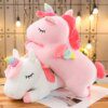 Peluche geante Licorne douce, poupée douce