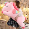 Peluche geante Licorne douce, poupée douce