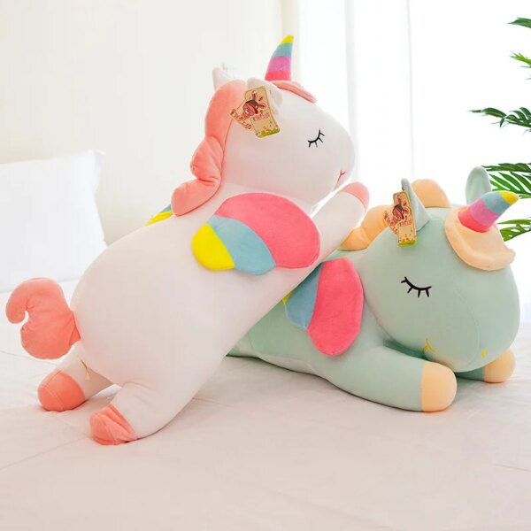 Peluche geante licorne pour enfant, jouet de 25 à 100cm