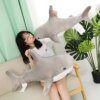 Peluche geante requin géant 140cm, oreiller de lecture