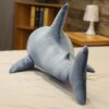Peluche geante requin géant 140cm, oreiller de lecture