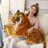 Peluche geante tigre réalistes pour enfants, animaux sauvages doux