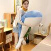 Peluche geante baleine géante de 120cm, grand oreiller de couchage en peluche douce