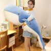 Peluche geante baleine géante de 120cm, grand oreiller de couchage en peluche douce