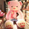 Peluche geante en peau de nounours pour enfants, doux, gros animal