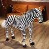 Peluche geante zèbre pour enfants, Hukelma réaliste
