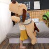 Peluche geante angiPlush pour bébé, grand chien endormi