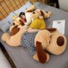 Peluche geante angiPlush pour bébé, grand chien endormi