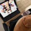 Peluche ours oreiller en peluche, grosse tête, corps musculaire