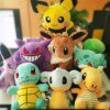 Peluche pokemon de la Série Pokémon, Pikachu, Salamèche...
