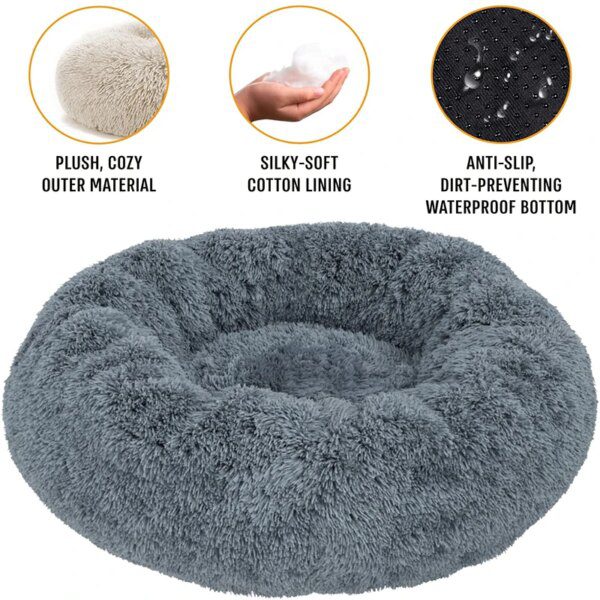 Coussin chien de lit en peluche pour chien, tapis Long