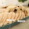 Coussin chien 3XL avec oreiller double – Lit spacieux lavable