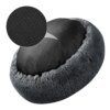 Lit rond ultra doux en peluche – Nid chaud d’hiver